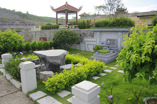 cây trồng ở mộ
