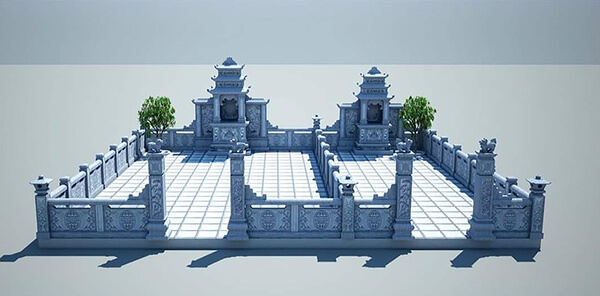 chi phí xây mộ đá