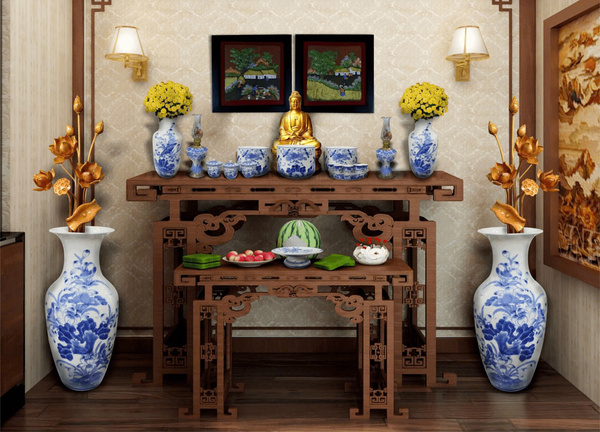 đặt bàn thờ gia tiên
