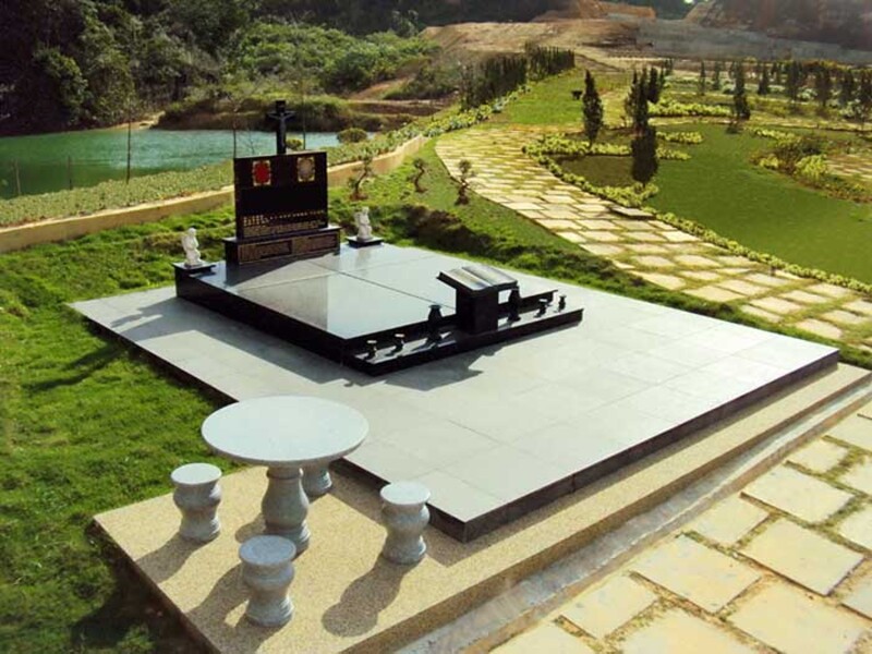 CÁCH ĐẶT VỊ TRÍ MẪU MỘ ĐÔI XÂY GẠCH ĐẸP, HỢP PHONG THỦY