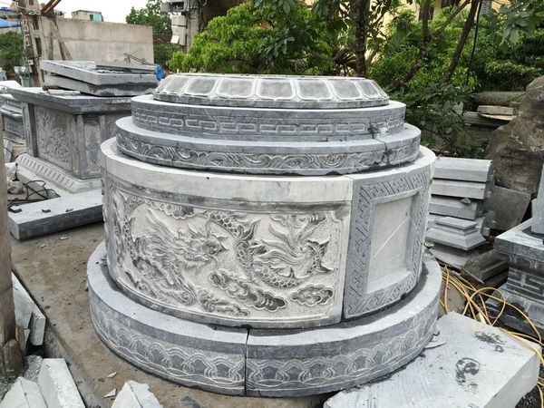 mẫu mộ tròn xây gạch