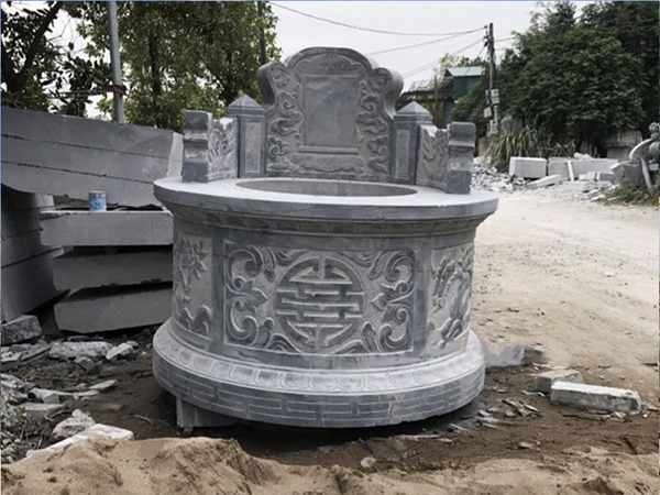 mẫu mộ tròn xây gạch